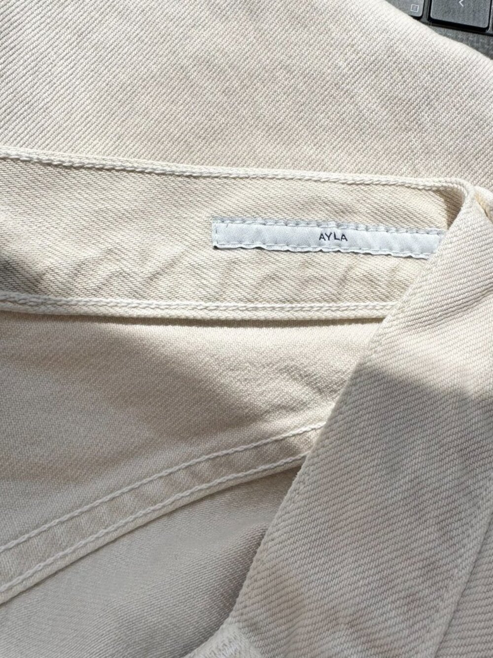 Citizens of Humanity Ayla Baggy Wide Leg Jeans Cream Almondette 25 - Picture 8 of 16